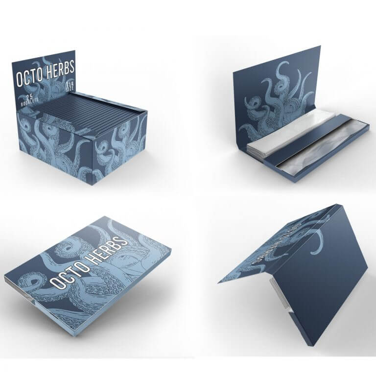 1 1/4 Rolling Papers with Tips - Customize Entire Booklet