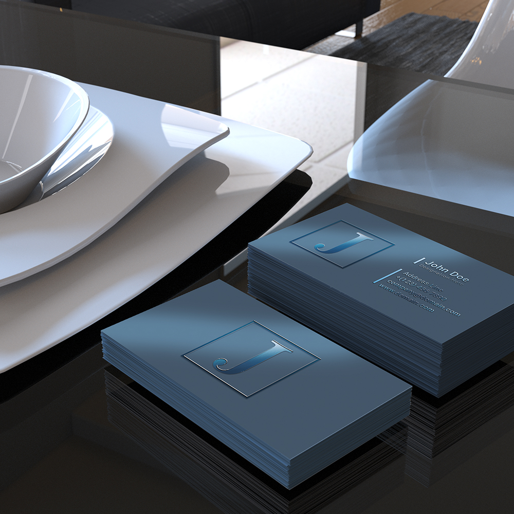 16PT Raised Spot UV Suede Business Cards 1