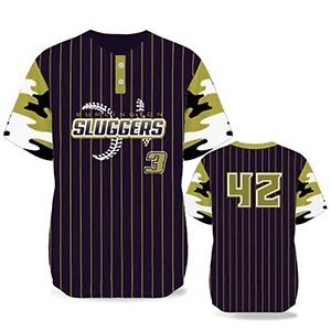 Mesh -2 button- Baseball Jersey (Full Dye Sublimation)