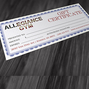 Gift Certificates