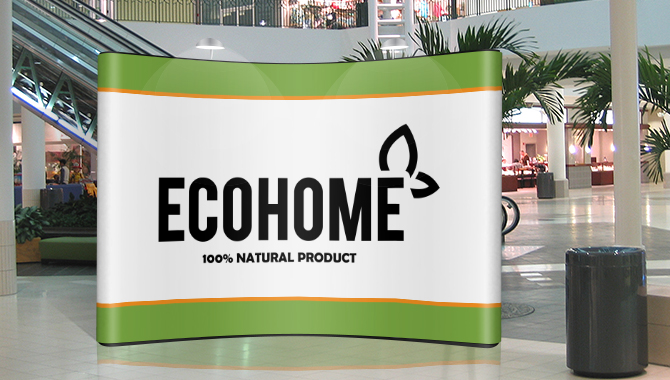 8’ Curved Mural Pop-Up Display 2