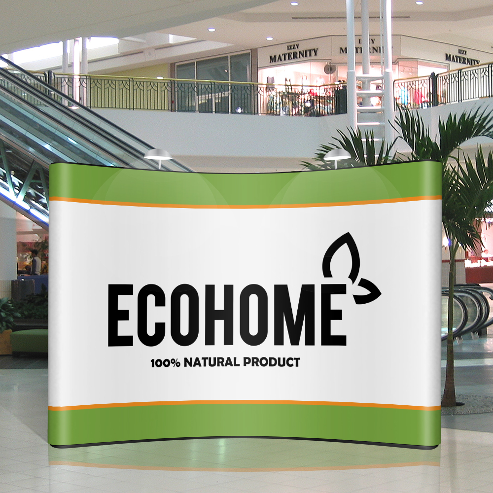 8’ Curved Mural Pop-Up Display