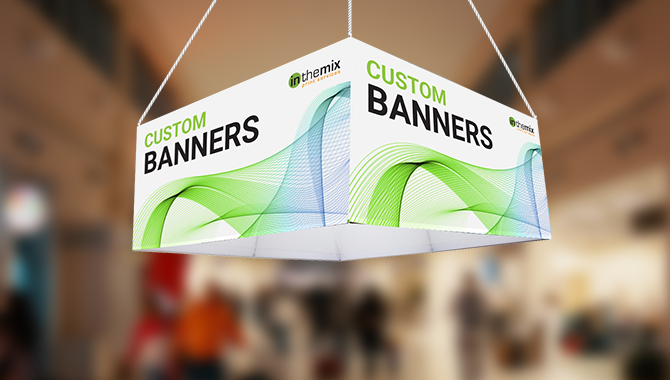 8’ Square EuroFit Hanging Banner Kit 2