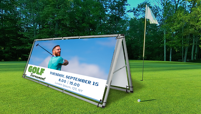 8' Horizontal A-Frame Angle Iron Sign 1