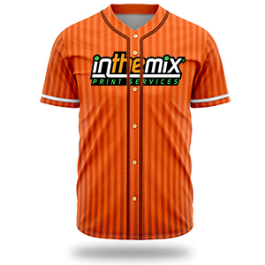 Silk Button Down Baseball Jersey (Full Dye Sublimation)