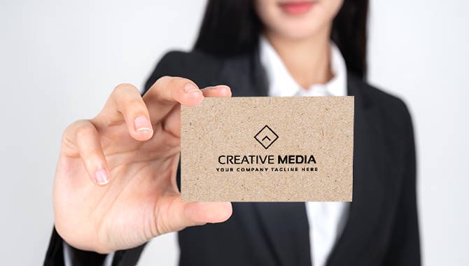 Brown Kraft Business Cards 18PT Uncoated