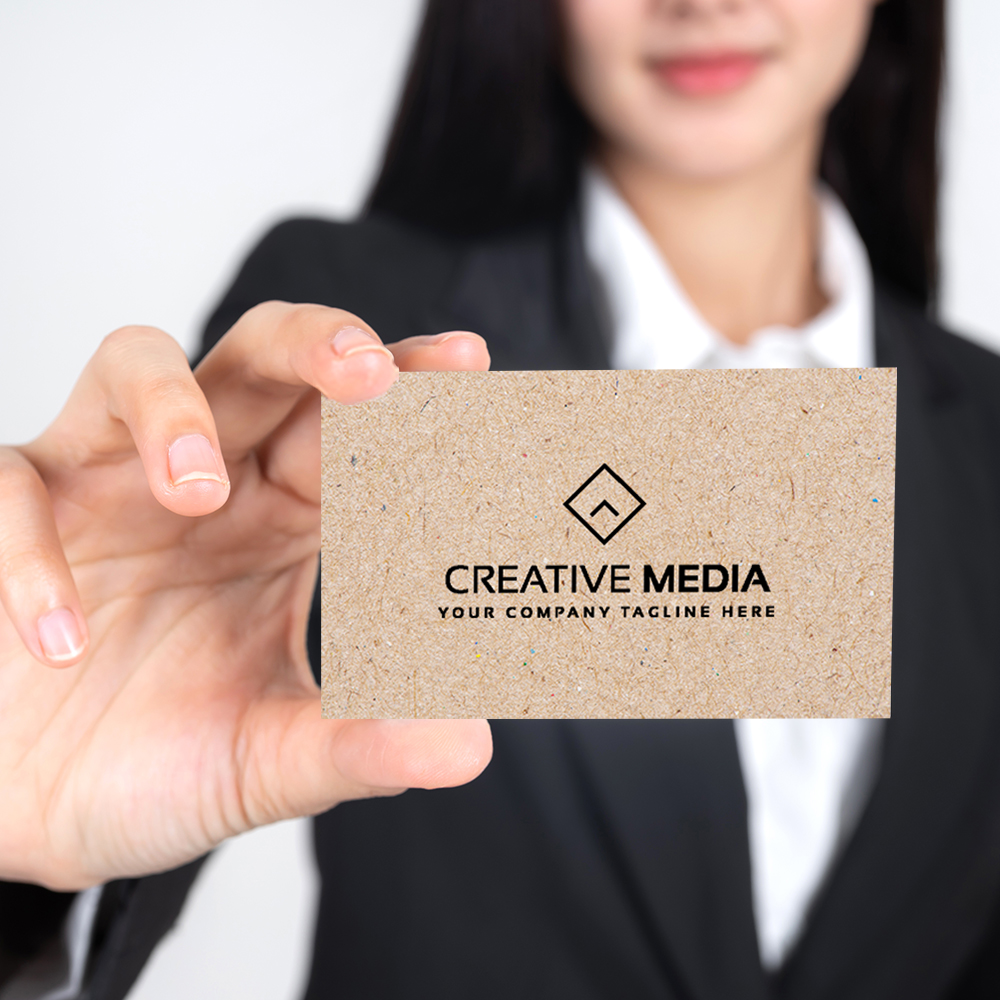 Brown Kraft Business Cards 18PT Uncoated