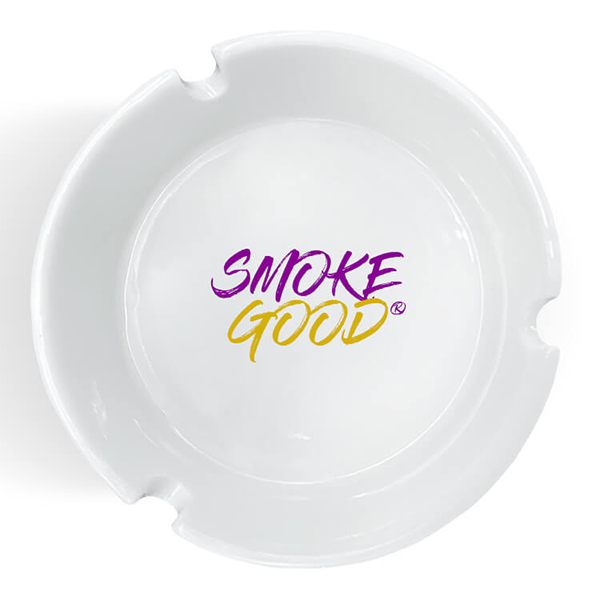 Custom White Glass Ashtrays
