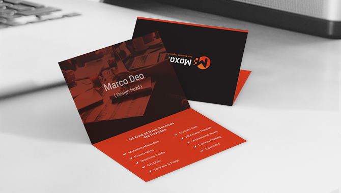 Fold Over Business Cards 1