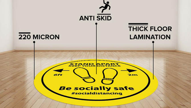 Footprint Vinyl Floor Decals 2