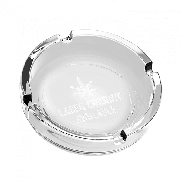 Glass Ashtray with Full Color Imprint