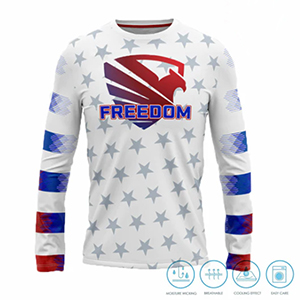 Long Sleeve - Silk Jersey Crew Neck (Full Dye Sublimation)