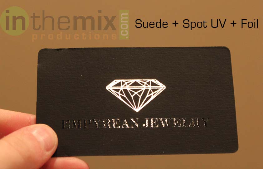 Suede business Cards 22X 5
