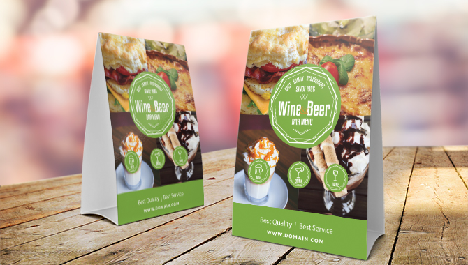 table tents printing