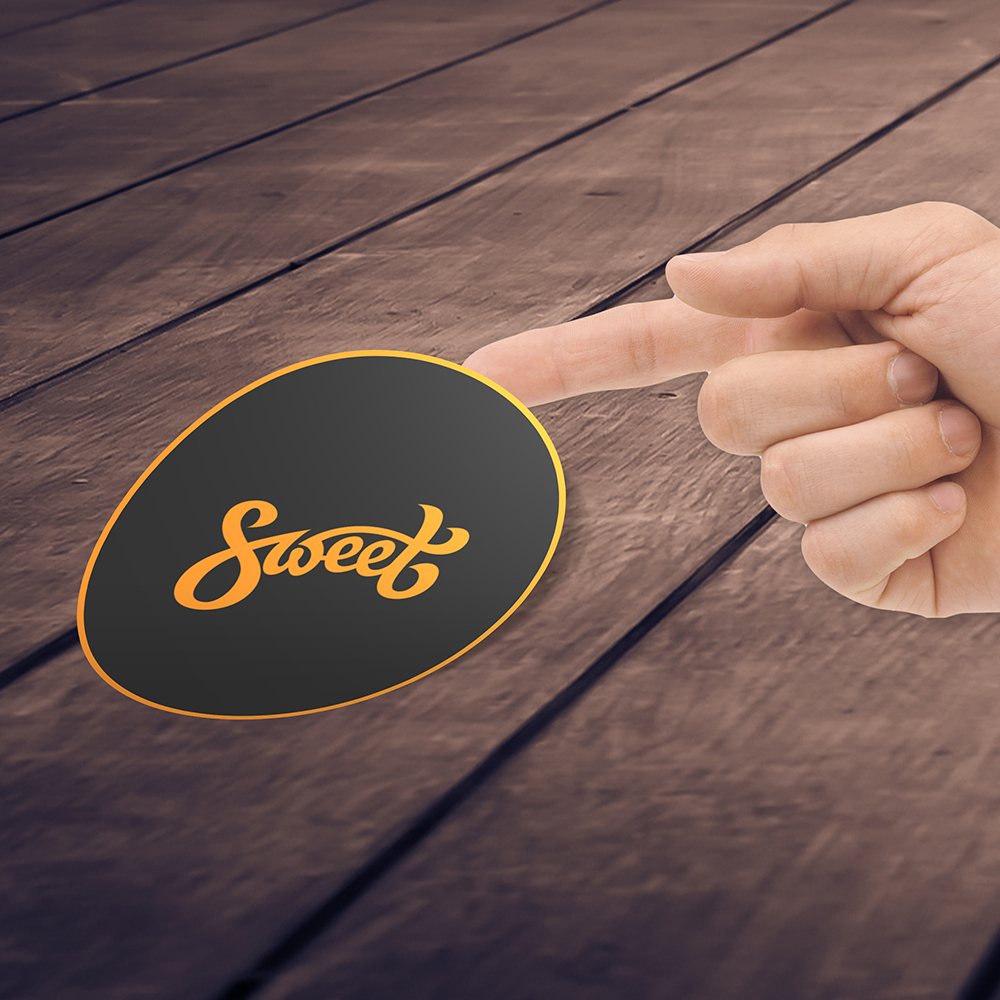 Temporary Vinyl Stickers