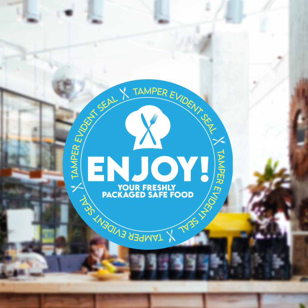 2" Tamper Evident Seal Stickers on a Roll