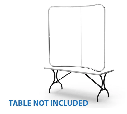 6’ Table Top Tension Curved Display 4
