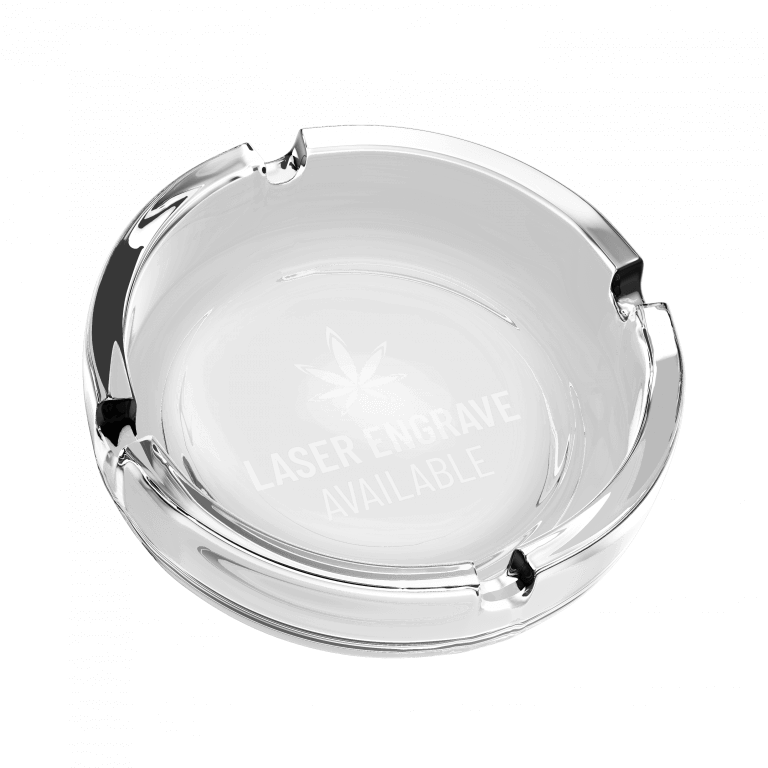 Glass Ashtray with Full Color Imprint